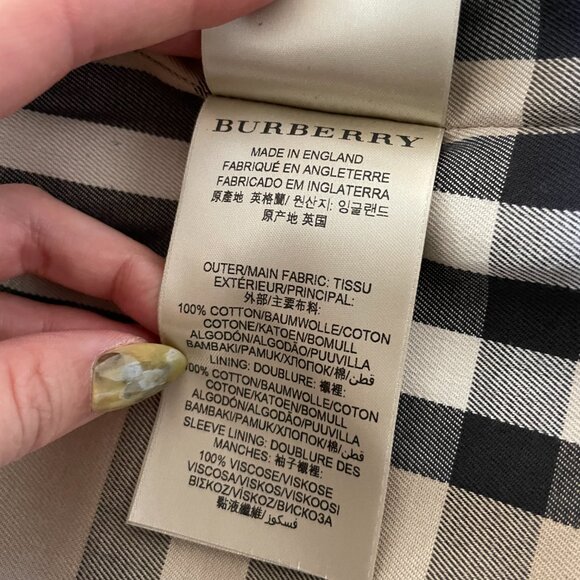 Burberry Navy Blue Trench coat size 50 - Picture 6 of 10